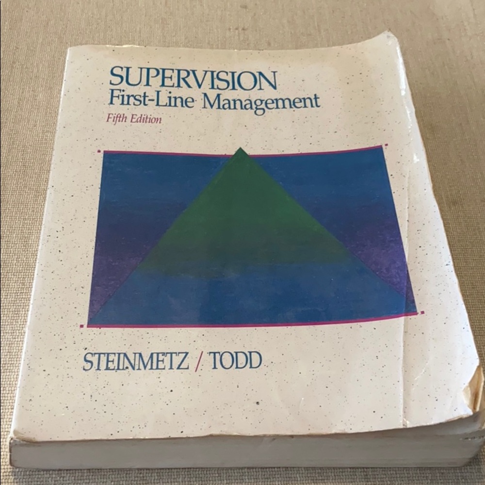 Supervision First Line Management Fifth Edition
